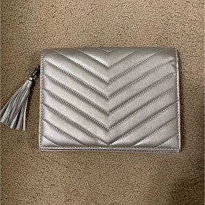 Neiman Marcus Metallic Clutch.